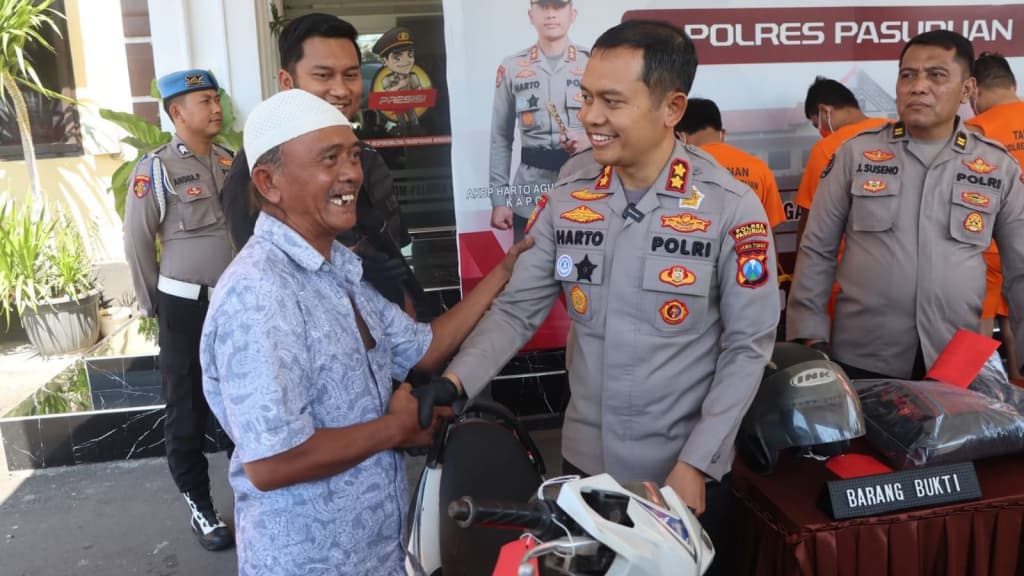 Hilang 5 Bulan, Motor Warga Pasuruan Kembali ke Tangan