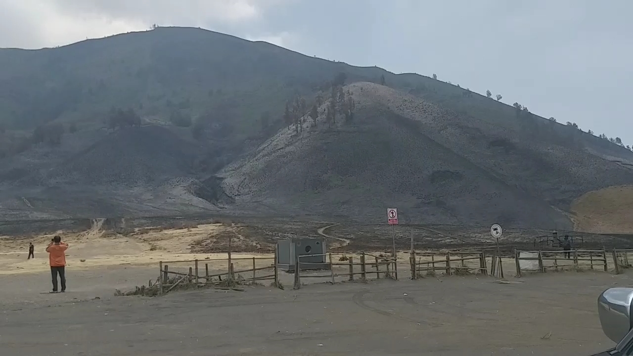 Potensi Erosi Meningkat Pascakebakaran Bromo