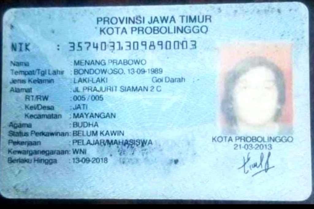 Unik! Warga Probolinggo Ini Bernama... Menang Prabowo