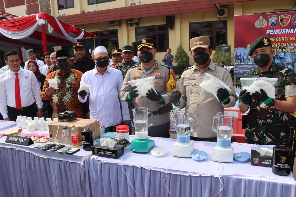 Polres Pasuruan Sita 7 Kg Sabu Selama 2024